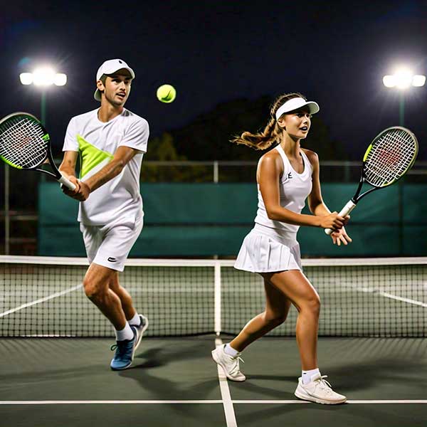 two Fullerton, CA tennis players